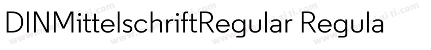 DINMittelschriftRegular Regular字体转换